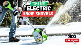 Top 5 Best Electric Snow Shovels Of 2023  Electric Snow Shovel [upl. by Ilan514]