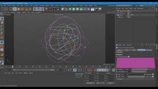 Simulation of an attractor in Cinema 4D tutorial [upl. by Cara]