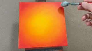 The KEY to Blending Acrylic Paint on Canvas [upl. by Aiasi92]