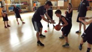 Sesión de entrenamiento de dribling con Jesús Campus JGBasket 2015 [upl. by Neibart]