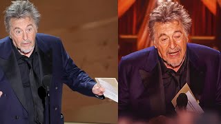 Al Pacino Points Finger at Oscars Producers for Bizarre Best Picture Announcement Chaos [upl. by Mandel]