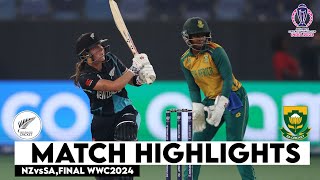 New Zealand Women vs South Africa Women Final World Cup Highlights 2024  NZW vs SAW Highlights [upl. by Pelpel902]