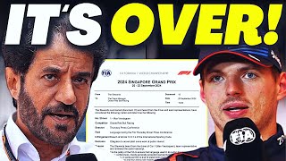 HUGE PENALTY For VERSTAPPEN After FIA’S EXPOSES NEW EVIDENCE That WILL CHANGE EVERYTHING  F1 NEWS [upl. by Mort474]