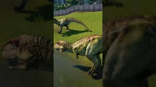 GIGANOTOSAURIO  JURASSIC WORLD EVOLUTION  shorts [upl. by Litnahs]