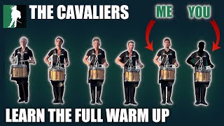 HOW TO play Cavaliers 2023 snareline LOT warm up [upl. by Teerprug808]