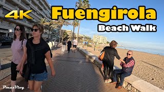 Fuengirola Beach Walk A Relaxing 4K Experience [upl. by Fitzgerald409]