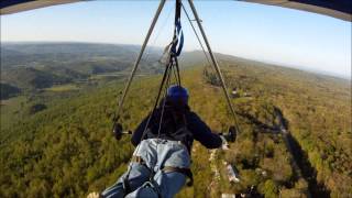 Hang Gliding  Flight 22 at Lookout Mountain  First Hour Long Flight Unedited [upl. by Anirtak]