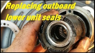 Replacing Lower Unit Seals on an Outboard Boat Motor WITHOUT Expensive Tools [upl. by Eladroc441]