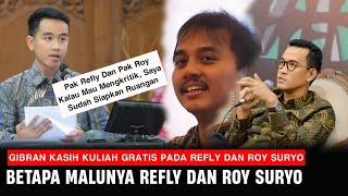 Gibran Kalau Refly Dan Roy Mau Mengkritik Istana Sudah Siapkan Ruangan [upl. by Carpet]