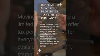 WHEN to transfer property into a company ❓ What to take into account [upl. by Bettzel]