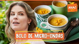 Bolo de milho feito no microondas  Rita Lobo  Cozinha Prática [upl. by Ynnam178]