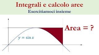 Calcolare aree con gli integrali  Esercizio 1 [upl. by Nedroj]