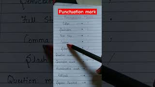 Punctuation Punctuation in English Grammar Punctuation marks englishgrammar grammarrule shorts [upl. by Ard]