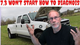 🦩 73 POWERSTROKE DIAGNOSE The No START AZ [upl. by Ardnasyl]