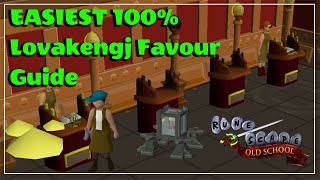 EASIEST 100 Lovakengj Favour Guide  Old School Runescape [upl. by Maxy311]