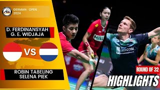 FerdinansyahWidjaja INA vs TabelingPiek NED  R32  German Open 2024 [upl. by Ynoyrb]