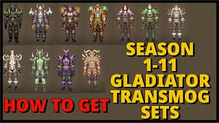 How to get previous PVP Gladiator Transmog Sets in Dragon Flight guide World of Warcraft [upl. by Phiona]