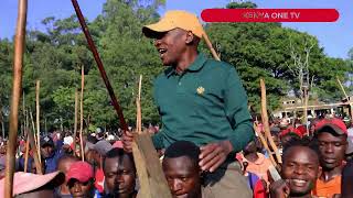 Senator Khalwale Leads Luhya Isikuti Dance in Bullfighting  Cultural Moment with Fans SingAlong [upl. by Norehc]