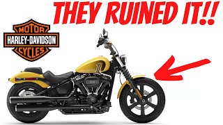 3 WAYS Harley Davidson has RUINED the 2023 Street Bob [upl. by Jock139]