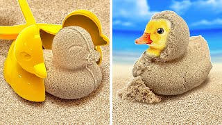 What is Hidden in the Sand☀️🏝️ Cool Beach Hacks And Gadgets For Your Summer [upl. by Ebby982]