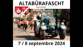 Altabürafascht Bernwiller 2024  Métiers et tracteurs dantan [upl. by Araed]