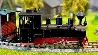 Minitrains 1026 Brigade Steam Locomotive  H0e Scale Muskau Forestry Railway [upl. by Kemppe]