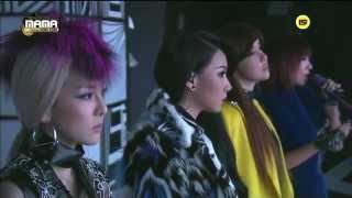 투애니원2NE1  Lonely  그리워해요Missing You at 2013 MAMA [upl. by Aidam]