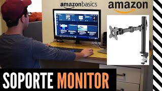 Soporte para Monitor AmazonBasics  Unboxing amp Review [upl. by Yanarp]