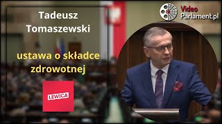 Tadeusz Tomaszewski  ustawa o składce zdrowotnej [upl. by Ragde]