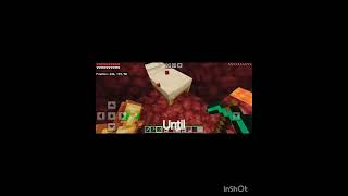 Minecraft until💀Bed in Nether minecraft [upl. by Leahcimal]