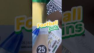 Football pins 🏈✨ diycraft papercraft cricut cricutmade handmadepin [upl. by Igenia]