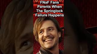 FNaF Fans Vs Their Parents Reaction To The Springlock Failure  FNaF Movie MEME [upl. by Ydisahc290]