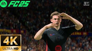 FC25 4K  Barcelona vs RCD Espanyol  FtLamine YamalRLewandowskiCardonaLa Liga 2425  4K 60 [upl. by Hgielyk]