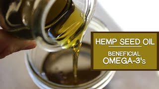 Hemp Seed Oil and Its Beneficial Omega3 Fatty Acids [upl. by Pollack]