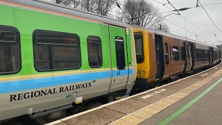 Class 323s 323221323211 Leaving Sutton Coldfield  West Midlands Railways  28012023 [upl. by Aggappora]