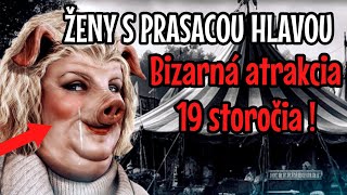 ŽENY S PRASACOU HLAVOU 🐷  BIZARNÁ ATRAKCIA 19 STOROČIA  creepystories pig [upl. by Booker998]