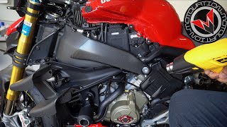 Ilmberger Carbon  Streetfighter V4S Install [upl. by Mat]