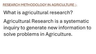 OVERVIEW OF RESEARCH METHODOLOGY IN VARIOUS AREAS [upl. by Dorina]