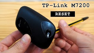 TPLink M7200 portable 4G router WiFi • Factory reset [upl. by Carver62]