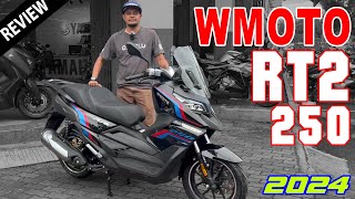 2024 NEW Wmoto RT2 250 ABS Scooter Review  Malaysia Review [upl. by Ymmik]