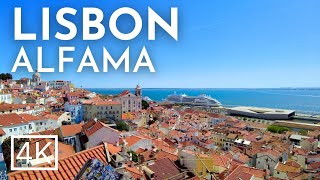 ALFAMA LISBON 2023 The OLDEST neighborhood in Lisbon Portugal  Walking Tour [upl. by Bierman]