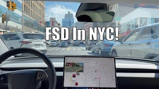 Tesla FSD 1252 In New York City Chinatown The Ultimate Test For FSD [upl. by Laurin]