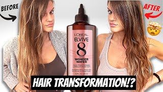 HEALTHY HAIR IN 8 SECONDS LOreal 8 Second Wonder Water Review [upl. by Burk]