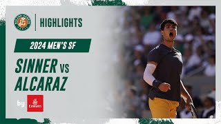 Sinner vs Alcaraz Semifinal Highlights  RolandGarros 2024 [upl. by Michaela]