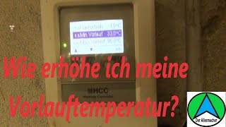 Vorlauftemperaturen erhöhen beim Atmos 30 kW die richtige Einstellung für den Scheitholzvergaser [upl. by Yeleak]