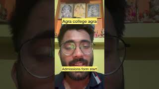 Agra college agra admission 202425 start  form filling start [upl. by Tri898]