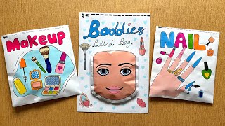 Roblox Makeup baddies Blind bag Paper 💅 ASMR 💖 satisfying opening blind box  Handmade [upl. by Salb]