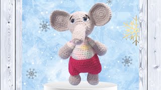 PEQUEÑO ELEFANTE EN AMIGURUMI Video 1 de 2 [upl. by Penny]