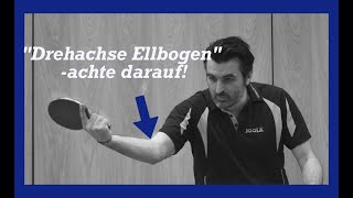 Tipps für den Rückhand Topspin  Tischtennis lernen 006 [upl. by Yelak]