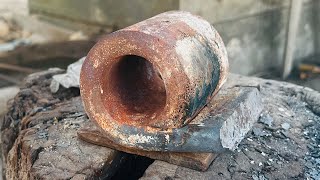 Axe Making  Forging A Great AXE From A Big Rusty Leaf Spring [upl. by Truda]